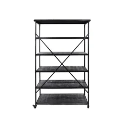 68" Farrells Industrial 5 Shelf Bookcase Gray - Christopher Knight Home 6 68" Farrells Industrial 5 Shelf Bookcase Gray - Christopher Knight Home -Home Furn Store GUEST f98c2c2e 89bf 4eed b8c9 1ca9d449270e