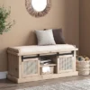 Niemi Rustic Storage Bench With Cushion Beige/ Natural/Black - Christopher Knight Home 1 Niemi Rustic Storage Bench With Cushion Beige/ Natural/Black - Christopher Knight Home -Home Furn Store GUEST f9f5d199 832e 4751 a120 933732d689ed