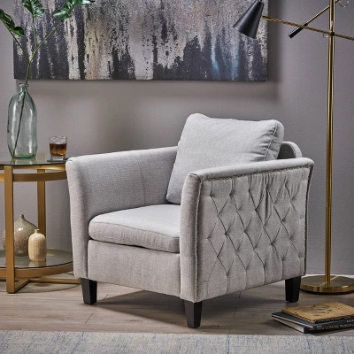 Clostermen Traditional Club Chair Light Gray - Christopher Knight Home Clostermen Traditional Club Chair Light Gray - Christopher Knight Home -Home Furn Store GUEST fbe846a6 c230 4ff7 be2d 91050a4b77cc