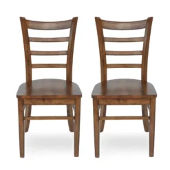 Set Of 2 Prestage Farmhouse Wooden Dining Chairs - Christopher Knight Home -Home Furn Store GUEST fc7b623d 4883 43b6 bf33 9d0032e5defa