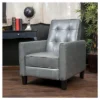 Christopher Knight Home Ethan Tufted Bonded Leather Recliner Chair - Dark Gray -Home Furn Store GUEST fd003a62 ca32 4a97 8b25 bfac91127710
