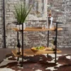 Gerard Industrial Wooden Bar Cart - Christopher Knight Home -Home Furn Store GUEST fd38afb3 c211 42a4 b3a7 13e94797efde
