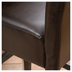 Set Of 2 26" Portman Bonded Leather Counter Height Barstool Brown - Christopher Knight Home 4 Set Of 2 26" Portman Bonded Leather Counter Height Barstool Brown - Christopher Knight Home -Home Furn Store GUEST fdd72bac 7c61 47c4 ba78 721fc9cc5af4