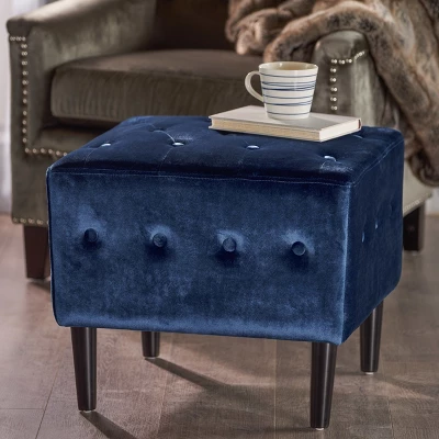 Esther Tufted Ottoman Navy Blue - Christopher Knight Home Esther Tufted Ottoman Navy Blue - Christopher Knight Home -Home Furn Store GUEST fe1c98f8 0b2a 4320 a243 8d3fb76ea4f8