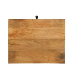 Gaudet Modern Industrial Handmade Mango Wood C Shaped Side Table With Drawer Natural/Black - Christopher Knight Home -Home Furn Store GUEST fe71a014 6b14 4e92 b739 202332d5f845