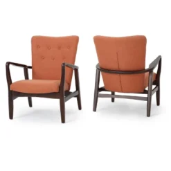 Set Of 2 Becker Upholstered Armchairs - Christopher Knight Home 5 Set Of 2 Becker Upholstered Armchairs - Christopher Knight Home -Home Furn Store GUEST ff4a5768 5f54 4ea5 ac7c a4d30dbfb125